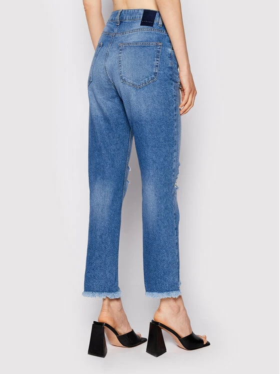 Sisley Γυναίκες Straight Leg Τζιν 4AUKLE00R Μπλε Regular Fit 5 Sisley Γυναίκες Straight Leg Τζιν 4AUKLE00R Μπλε Regular Fit - Image 3