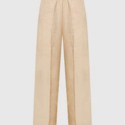 Sisley Γυναίκες Υφασμάτινα Παντελόνια Παντελόνι υφασμάτινο 4AGHLF00T Μπεζ Regular Fit -Sisley Εκπτώσεις unnamed file 1439