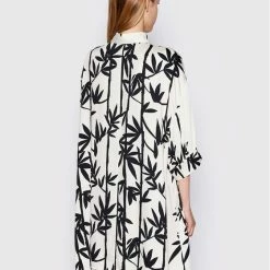 Sisley Γυναίκες Καθημερινά Φορέματα Φόρεμα καθημερινό 46WJLV01F Λευκό Loose Fit -Sisley Εκπτώσεις unnamed file 1462