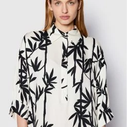 Sisley Γυναίκες Καθημερινά Φορέματα Φόρεμα καθημερινό 46WJLV01F Λευκό Loose Fit -Sisley Εκπτώσεις unnamed file 1463