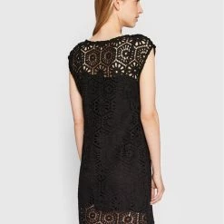 Sisley Γυναίκες Καθημερινά Φορέματα Φόρεμα καθημερινό 41KCLV018 Μαύρο Regular Fit -Sisley Εκπτώσεις unnamed file 1472