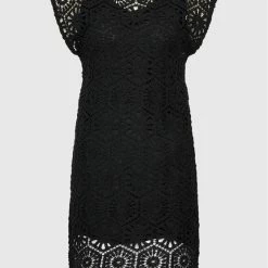 Sisley Γυναίκες Καθημερινά Φορέματα Φόρεμα καθημερινό 41KCLV018 Μαύρο Regular Fit -Sisley Εκπτώσεις unnamed file 1474