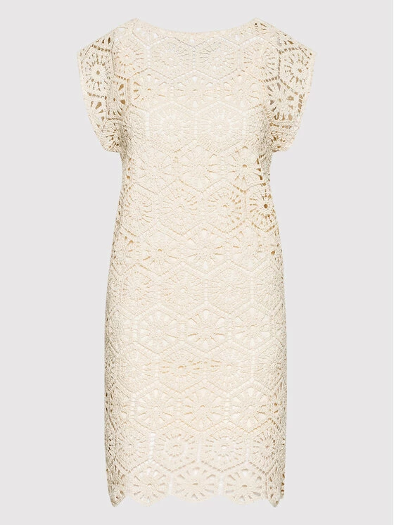 Sisley Γυναίκες Πλεκτά Φορέματα Φόρεμα υφασμάτινο 41KCLV018 Μπεζ Regular Fit 7 Sisley Γυναίκες Πλεκτά Φορέματα Φόρεμα υφασμάτινο 41KCLV018 Μπεζ Regular Fit - Image 5