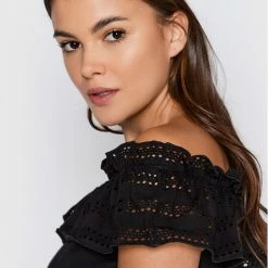 Sisley Γυναίκες Μπλουζάκια Μπλουζάκι 3KQWL100F Μαύρο Regular Fit -Sisley Εκπτώσεις unnamed file 1483