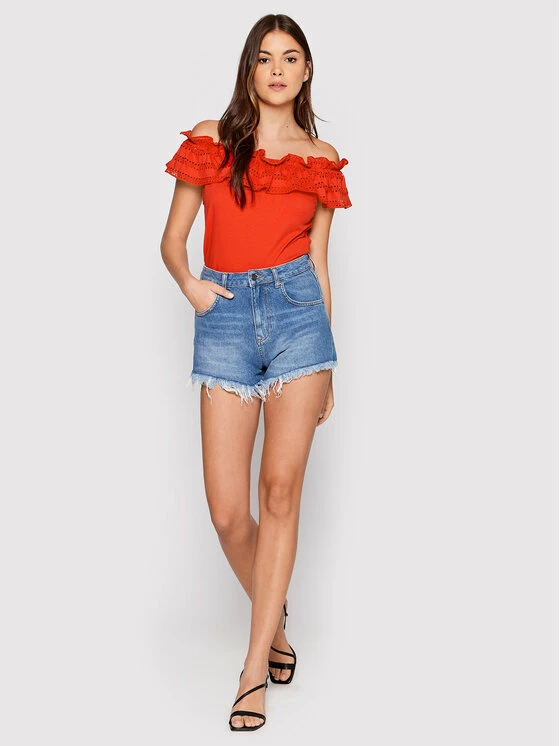 Sisley Γυναίκες Μπλουζάκια Μπλουζάκι 3KQWL100F Κόκκινο Regular Fit 5 Sisley Γυναίκες Μπλουζάκια Μπλουζάκι 3KQWL100F Κόκκινο Regular Fit - Image 3