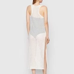 Sisley Γυναίκες Ρούχα Παραλίας Φόρεμα παραλίας 3HTALH009 Λευκό Regular Fit -Sisley Εκπτώσεις unnamed file 1493