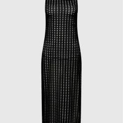 Sisley Γυναίκες Ρούχα Παραλίας Φόρεμα παραλίας 3HTALH009 Μαύρο Regular Fit -Sisley Εκπτώσεις unnamed file 1500