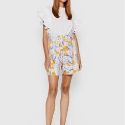 Sisley Γυναίκες Μπλουζάκια Μπλουζάκι 3AIRL101P Λευκό Boxy Fit -Sisley Εκπτώσεις unnamed file 1502