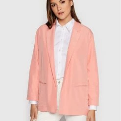 Sisley Γυναίκες Σακάκια & Μπλέιζερ Μπλέιζερ 28J6LW007 Ροζ Regular Fit