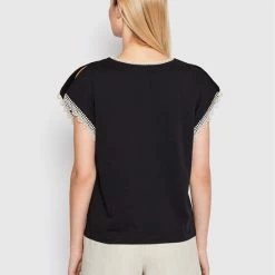 Sisley Γυναίκες Μπλουζάκια Μπλουζάκι 3AIRL101N Μαύρο Regular Fit -Sisley Εκπτώσεις unnamed file 1533