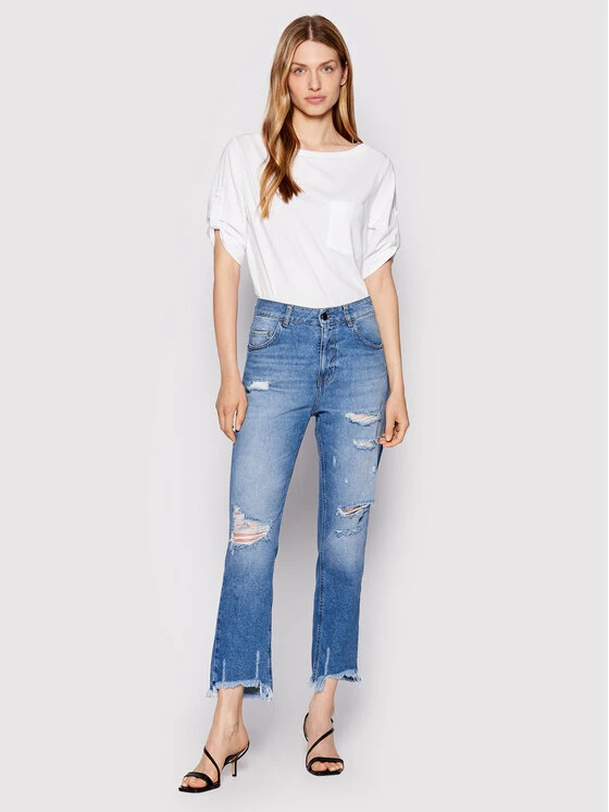 Sisley Γυναίκες T-shirts T-Shirt 3AIRL12OR Λευκό Regular Fit 4 Sisley Γυναίκες T-shirts T-Shirt 3AIRL12OR Λευκό Regular Fit - Image 2