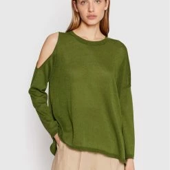 Sisley Γυναίκες Πουλόβερ 108NM100T Πράσινο Oversize