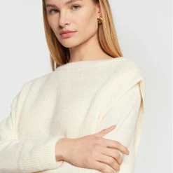 Sisley Γυναίκες Πουλόβερ 1068M1029 Εκρού Boxy Fit -Sisley Εκπτώσεις unnamed file 157