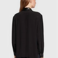 Sisley Γυναίκες Casual Πουκάμισα Πουκάμισο 56ICLQ02L Μαύρο Regular Fit -Sisley Εκπτώσεις unnamed file 161