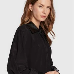 Sisley Γυναίκες Casual Πουκάμισα Πουκάμισο 56ICLQ02L Μαύρο Regular Fit -Sisley Εκπτώσεις unnamed file 162