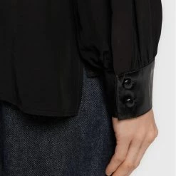 Sisley Γυναίκες Casual Πουκάμισα Πουκάμισο 56ICLQ02L Μαύρο Regular Fit -Sisley Εκπτώσεις unnamed file 163