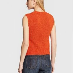 Sisley Γυναίκες Πουλόβερ 102VM101X Πορτοκαλί Regular Fit -Sisley Εκπτώσεις unnamed file 172