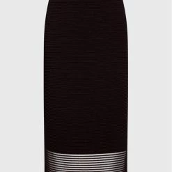 Sisley Γυναίκες Φούστες Pencil Φούστα Pencil 11APM0002 Μαύρο Slim Fit -Sisley Εκπτώσεις unnamed file 210