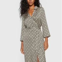 Sisley Γυναίκες Κοκτέιλ Φορέματα Φόρεμα κοκτέιλ 4RNPLV01Y Μπεζ Regular Fit -Sisley Εκπτώσεις unnamed file 230