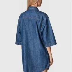 Sisley Γυναίκες Φορέματα σε Στυλ Πουκάμισο & Σεμιζιέ Φόρεμα τζιν 4FU6LV023 Μπλε Regular Fit -Sisley Εκπτώσεις unnamed file 240