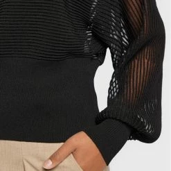 Sisley Γυναίκες Πουλόβερ 11APM1018 Μαύρο Relaxed Fit 11 Sisley Γυναίκες Πουλόβερ 11APM1018 Μαύρο Relaxed Fit -Sisley Εκπτώσεις unnamed file 247