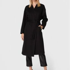 Sisley Γυναίκες Μεταβατικά Παλτά Παλτό μεταβατικό 2LVTLN00V Μαύρο Oversize