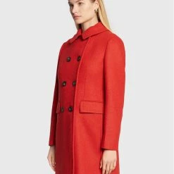 Sisley Γυναίκες Μεταβατικά Παλτά Παλτό μεταβατικό 2BOYLN01M Πορτοκαλί Regular Fit