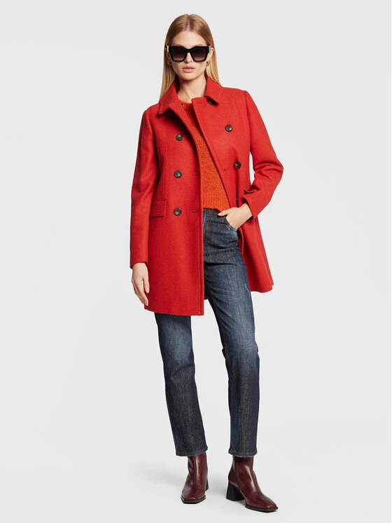 Sisley Γυναίκες Μεταβατικά Παλτά Παλτό μεταβατικό 2BOYLN01M Πορτοκαλί Regular Fit 4 Sisley Γυναίκες Μεταβατικά Παλτά Παλτό μεταβατικό 2BOYLN01M Πορτοκαλί Regular Fit - Image 2