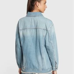 Sisley Γυναίκες Τζιν Μπουφάν Τζιν μπουφάν 27WDLN00P Μπλε Relaxed Fit -Sisley Εκπτώσεις unnamed file 271