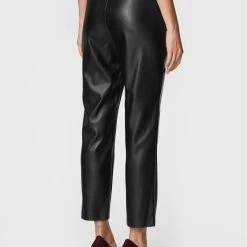 Sisley Γυναίκες Δερμάτινα Παντελόνια Παντελόνι από απομίμηση δέρματος 4MTMLF01Q Μαύρο Regular Fit -Sisley Εκπτώσεις unnamed file 292