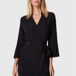 Sisley Γυναίκες Φορέματα σε Στυλ Πουκάμισο & Σεμιζιέ Φόρεμα πουκάμισο 4B5FLV01Y Μαύρο Regular Fit -Sisley Εκπτώσεις unnamed file 304