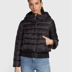 Sisley Γυναίκες Πουπουλένια Μπουφάν Μπουφάν πουπουλένιο 20JBLN00Z Μαύρο Regular Fit