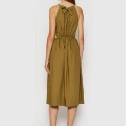 Sisley Γυναίκες Καλοκαιρινά Φορέματα Φόρεμα καλοκαιρινό 4JOZLV00U Καφέ Regular Fit -Sisley Εκπτώσεις unnamed file 340