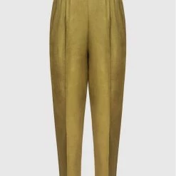 Sisley Γυναίκες Υφασμάτινα Παντελόνια Παντελόνι υφασμάτινο 4AGHLF00S Πράσινο Regular Fit -Sisley Εκπτώσεις unnamed file 352