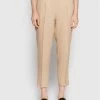 Sisley Γυναίκες Υφασμάτινα Παντελόνια Παντελόνι υφασμάτινο 4AGHLF00S Μπεζ Regular Fit -Sisley Εκπτώσεις unnamed file 353