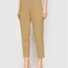 Sisley Γυναίκες Υφασμάτινα Παντελόνια Παντελόνι υφασμάτινο 40YR55CZ7 Μπεζ Regular Fit -Sisley Εκπτώσεις unnamed file 368