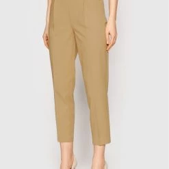 Sisley Γυναίκες Υφασμάτινα Παντελόνια Παντελόνι υφασμάτινο 40YR55CZ7 Μπεζ Regular Fit