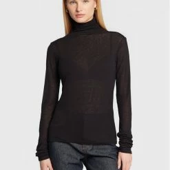 Sisley Γυναίκες Μπλουζάκια Ζιβάγκο 3XY4L2100 Μαύρο Regular Fit