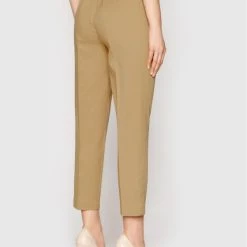 Sisley Γυναίκες Υφασμάτινα Παντελόνια Παντελόνι υφασμάτινο 40YR55CZ7 Μπεζ Regular Fit -Sisley Εκπτώσεις unnamed file 370