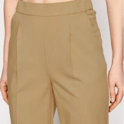 Sisley Γυναίκες Υφασμάτινα Παντελόνια Παντελόνι υφασμάτινο 40YR55CZ7 Μπεζ Regular Fit -Sisley Εκπτώσεις unnamed file 371