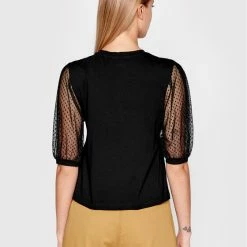 Sisley Γυναίκες Μπλουζάκια Μπλουζάκι 3AIRL100N Μαύρο Regular Fit -Sisley Εκπτώσεις unnamed file 379