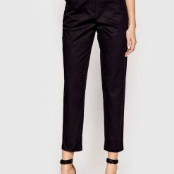 Sisley Γυναίκες Παντελόνια Chinos Παντελόνι Chino 4O44LF00G Μαύρο Regular Fit