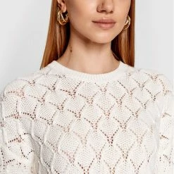 Sisley Γυναίκες Πουλόβερ 101TM1009 Λευκό Boxy Fit 10 Sisley Γυναίκες Πουλόβερ 101TM1009 Λευκό Boxy Fit -Sisley Εκπτώσεις unnamed file 405