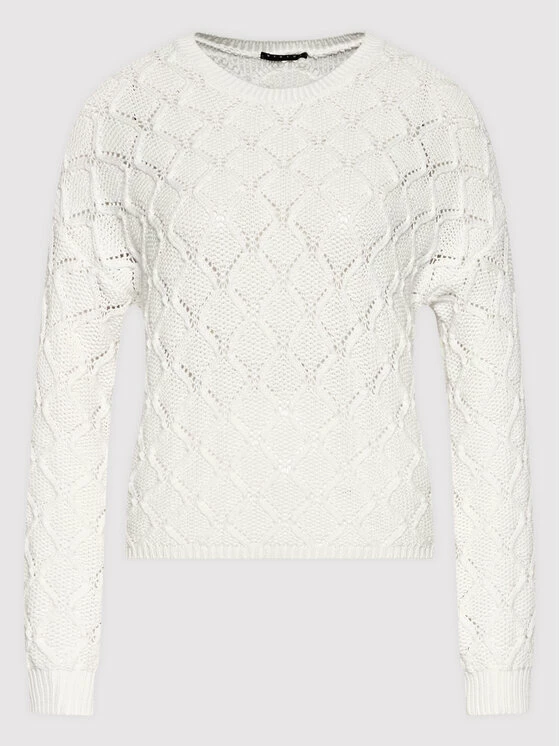 Sisley Γυναίκες Πουλόβερ 101TM1009 Λευκό Boxy Fit 7 Sisley Γυναίκες Πουλόβερ 101TM1009 Λευκό Boxy Fit - Image 5