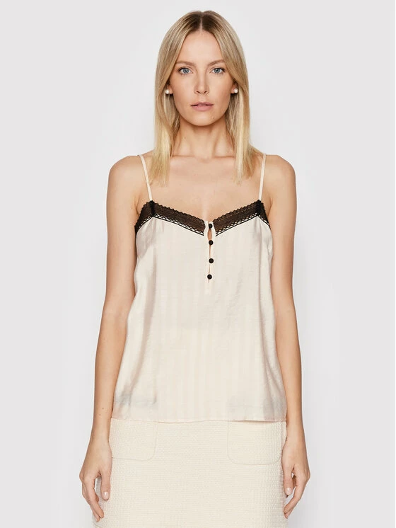 Sisley Γυναίκες Tops Τοπ 5YTLLH003 Μπεζ Relaxed Fit 3 Sisley Γυναίκες Tops Τοπ 5YTLLH003 Μπεζ Relaxed Fit