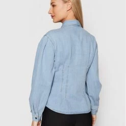 Sisley Γυναίκες Casual Πουκάμισα Πουκάμισο 5HYRLQ002 Μπλε Regular Fit -Sisley Εκπτώσεις unnamed file 434