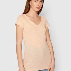 Sisley Γυναίκες T-shirts T-Shirt 3TNHL4007 Ροζ Regular Fit