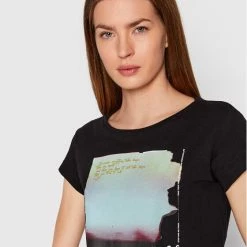 Sisley Γυναίκες T-shirts T-Shirt 3L7NL100V Μαύρο Regular Fit -Sisley Εκπτώσεις unnamed file 445