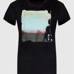 Sisley Γυναίκες T-shirts T-Shirt 3L7NL100V Μαύρο Regular Fit -Sisley Εκπτώσεις unnamed file 446