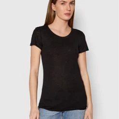 Sisley Γυναίκες T-shirts T-Shirt 3TNHL11A2 Μαύρο Regular Fit